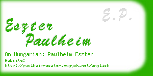 eszter paulheim business card